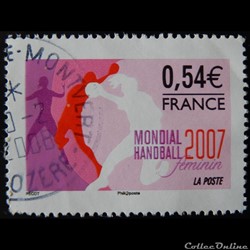 04118 Mondial 2007 Handball féminin 0.54€