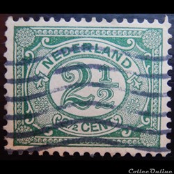 Pays-Bas 00069 chiffre 2 1/2c de 1899