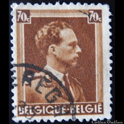 Belgique 00427 roi Léopold III 70c de 1936