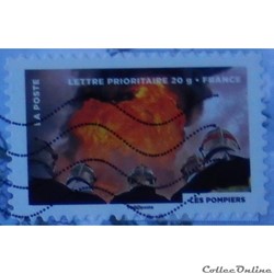 AA00757 Les pompiers lettre prioritaire 20g de 2012