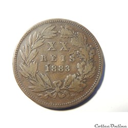 Portugal, 20 reis de 1883