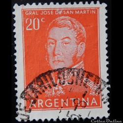 Argentine 00555 général José Francisco de San Martin 20c de 1955