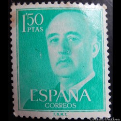 Espagne 00864B général Francisco Franco 1.50Ptas de 1956