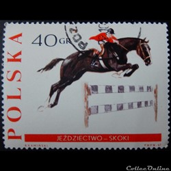 Pologne 01592 Saut d'obstacles 40Gr de 1967