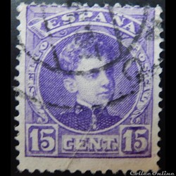 Espagne 00216A roi Alfonso XIII 15c de 1905