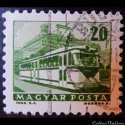 Hongrie 01556 tramway 20f de 1963
