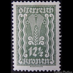Autriche 00261 symbolisme : épi de maïs 12 1/2kr de 1922