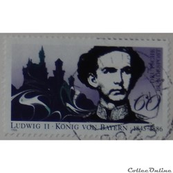 Allemagne RFA 01113 roi Ludwig II de Bavière 60pf de 1986