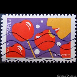 AA01434 Pomme d'amour lettre verte de 2017
