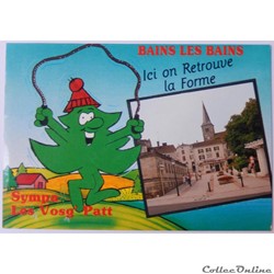 CP humoristique des Vosges, Bains-les-Bains