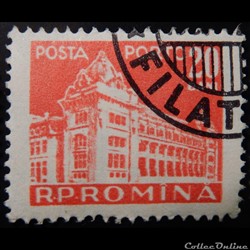 Roumanie T0124A bureau de poste principal 20 Bani de 1957