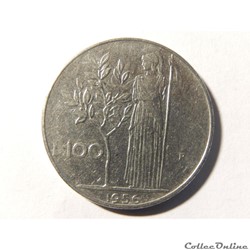 Italie, 100 lires 1956
