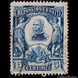 Haïti 00086 général Pierre Nord Alexis 5c de 1904
