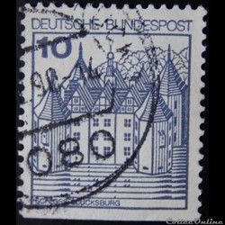 Allemagne RFA 00762B château de Glücksburg 10pf de 1977