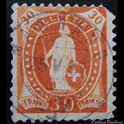 Suisse 00095 Helvetia 30cts de 1905