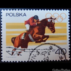 Pologne 01617 Saut d'obstacles 40Gr de 1967