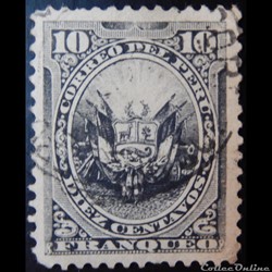 Pérou 00079 armoiries 10c de 1886