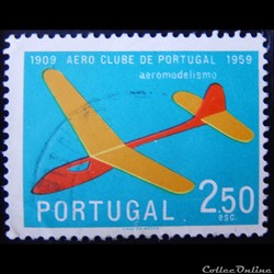 Portugal 00867 planeur aéromodélisme 2$50 de 1960