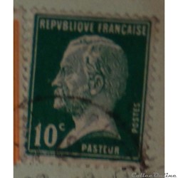 00170 Louis Pasteur 10c vert de 1923