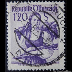 Autriche 00751 costume traditionnel du Wienerwald 1.20S de 1949