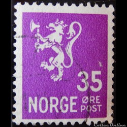 Norvège 00232 lion 35ore de 1941