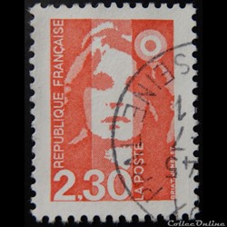 02614 Marianne de Briat 2F30 rouge de 1990