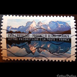 AA01371 Province de Ultima Esperanza, Patagonie lettre prioritaire 2017