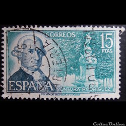Espagne 01773 Ventura Rodriguez 15Ptas de 1973