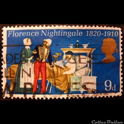 Royaume-Uni 00587 Florence Nightingale soignante 9p de 1970