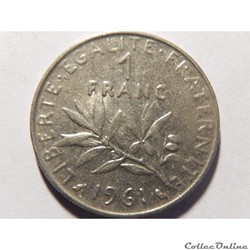 1 franc semeuse 1961