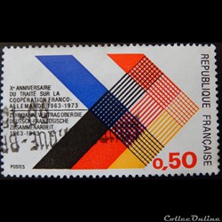 01739 Xème anniversaire du traité sur la coopération franco_allemande 0.50F