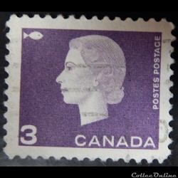 Canada 00330 reine Elisabeth II 3c de 1963
