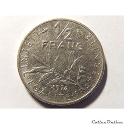 50 centimes Semeuse 1974