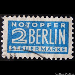 Allemagne Occupation 0070 chiffre 2pf de 1949