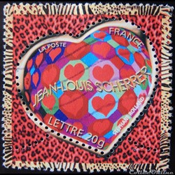 03861 Saint Valentin Le cœur de Jean-Louis Scherrer sur fond pantère 20 gr de 2006
