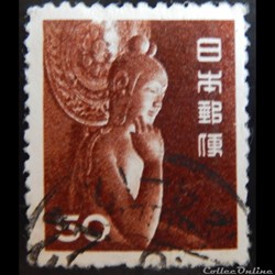 Japon 00469 Nyoirin Kannon (Déesse de la Miséricorde) - Temple Chugu-ji, Nara 50 Yen de 1951
