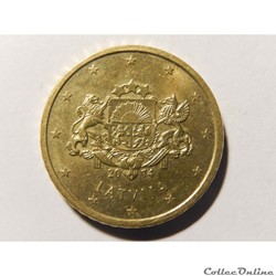 Lettonie, 50 centimes d'euro 2014