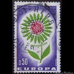 01430 EUROPA C.E.P.T. Vème anniversaire 0,50F