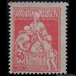 Roumanie 00301B Allaitement 50 Bani de 1921