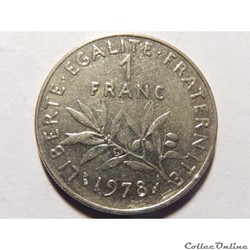 1 franc semeuse 1978