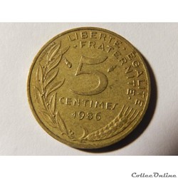 5 centimes Marianne 1986