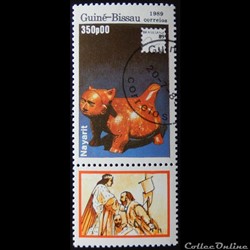 Guinée-Bissau 00531 figure de Nayarit 350p de 1989