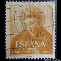 Espagne 00876 Vicente Ferrer 15c de 1955