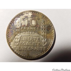 10 Francs Turin petite tête 1948