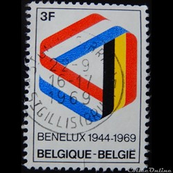 Belgique 01500 25 ans du Benelux 3F de 1969