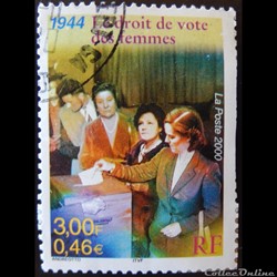 03353 1944 : Le droit de vote des femmes en France 3F - 0.46€