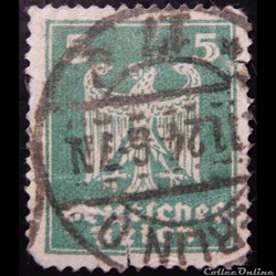 Allemagne Reich 00349 Aigle 5pf de 1924