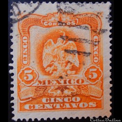 Mexique 00193 Armoiries 5c De 1903 Timbres Amerique Mexique 1903