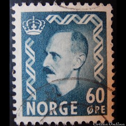 Norvège 00330B roi Haakon VII 60ore de 1951