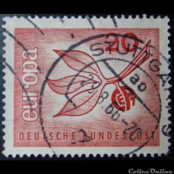 Allemagne RFA 00351 Europa CEPT, fruit 20pf de 1965